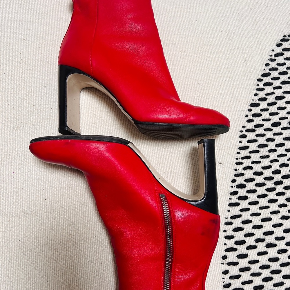 Rag and Bone Red bootie heels sz 37.5
